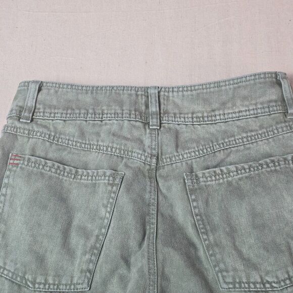 BDG Faded Green Acid Wash Denim Grunge Mom Jeans Womens Size 30 - Picture 10 of 16